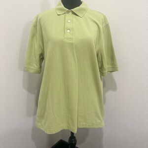 Croft & Barrow Signature Polo, Olive color, mens Medium, cotton short sleeved